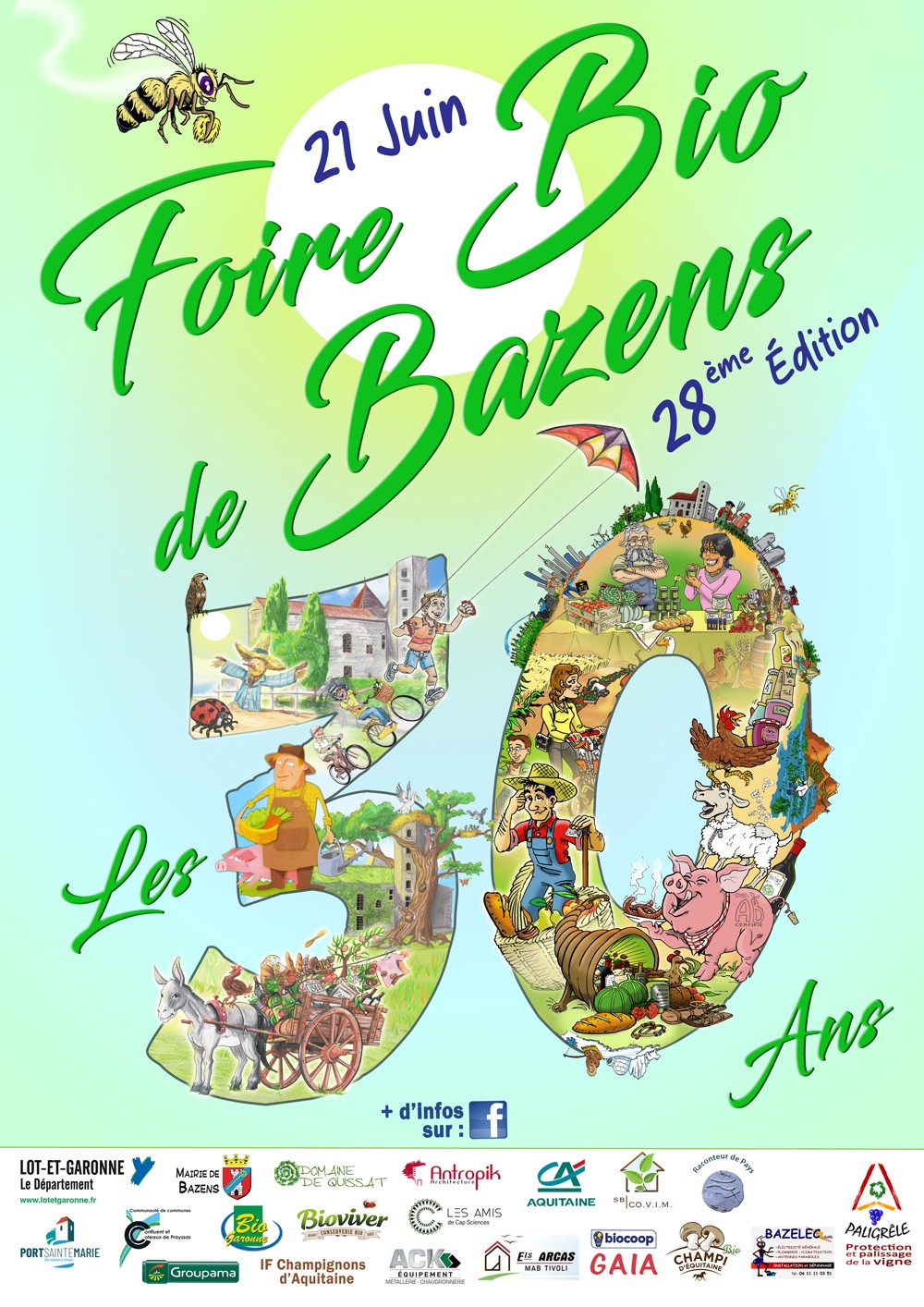 Affiche de la foire bio 2025